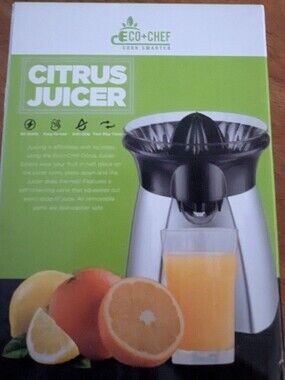 Eco+Chef Citrus Juicer in Black and Silver